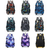 6101-4 Thermal Transfer Casual Backpack Simple Student Schoolbag